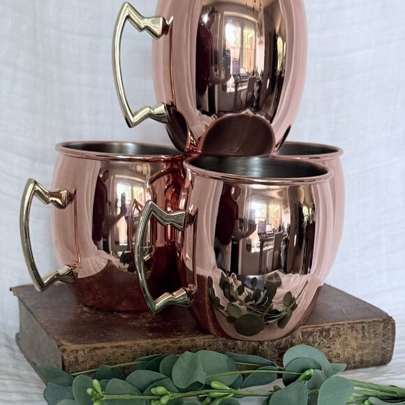 Set of 4 EcoOne Copper Mugs - 16 oz | Moscow Mule Mugs | New - Picture 12 of 15